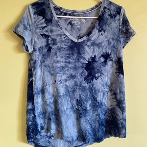 Blue tie dye shirt